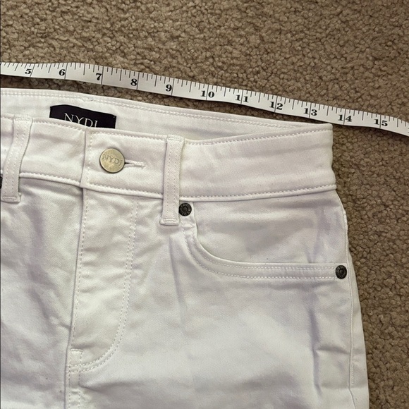 NYDJ White Marilyn Straight Pants Womens size 0 - Picture 5 of 8